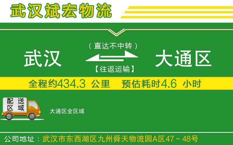 武漢到大通區(qū)物流公司