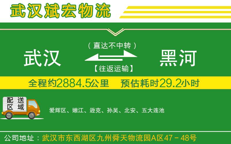 武漢到黑河物流公司