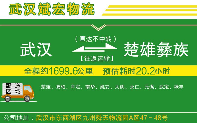 武漢到楚雄彝族自治州物流專線