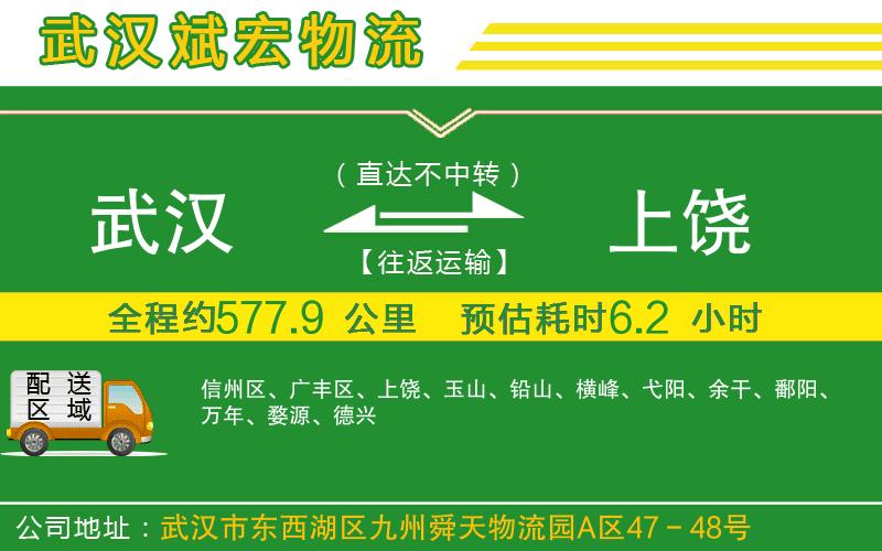 武漢到上饒物流專線