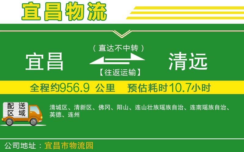 宜昌到清遠物流公司