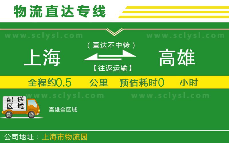 上海到高雄物流專線