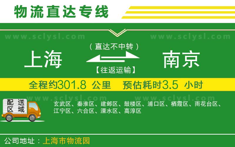 上海到南京物流專線