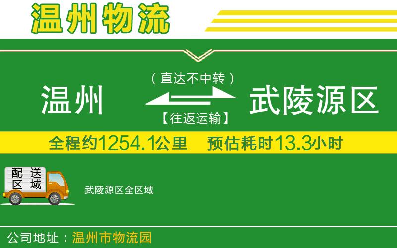 溫州到武陵源區(qū)物流公司
