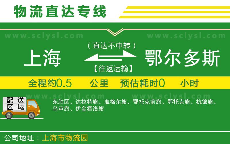 上海到鄂爾多斯物流專線