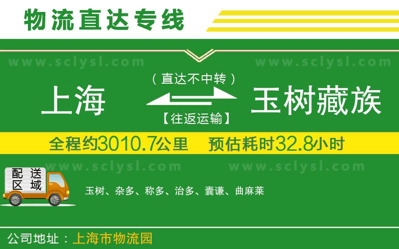 上海到玉樹(shù)藏族自治州物流專(zhuān)線