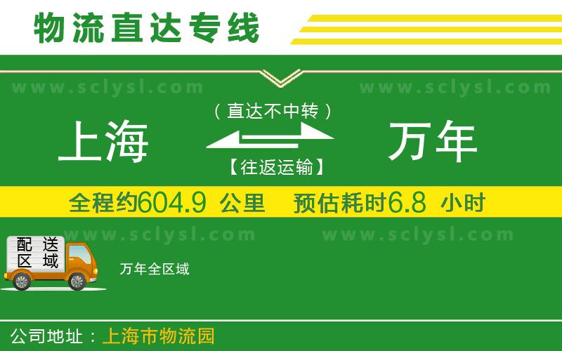 上海到萬(wàn)年物流專線
