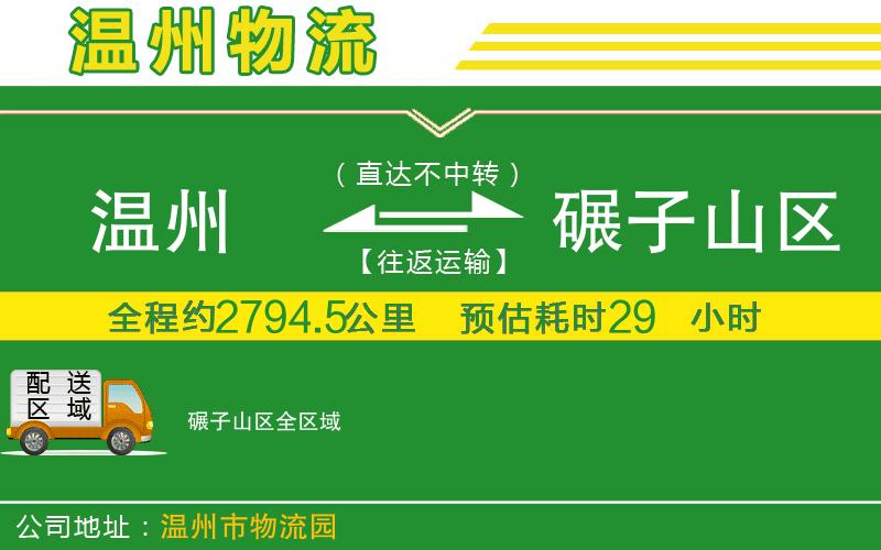 溫州到碾子山區(qū)貨運(yùn)公司