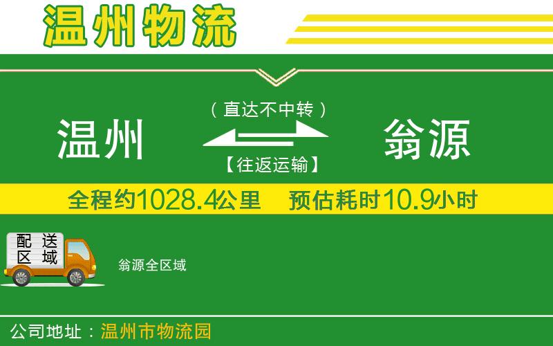 溫州到翁源貨運(yùn)專線