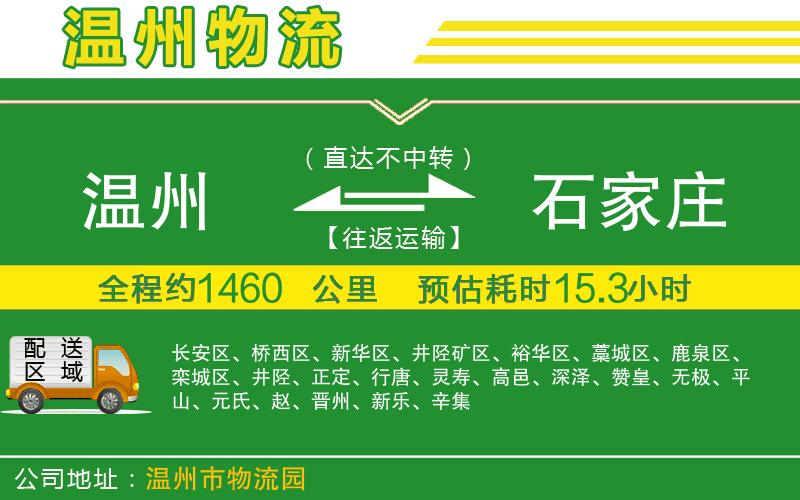 溫州到石家莊貨運(yùn)專線