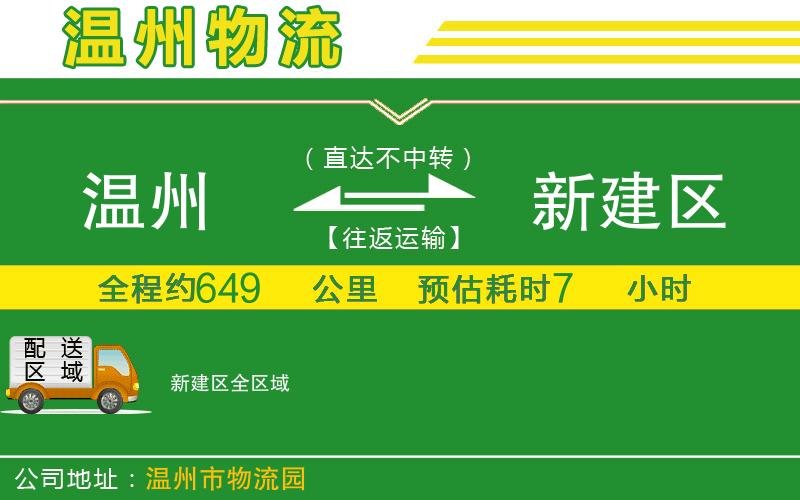 溫州到新建區(qū)貨運(yùn)專線