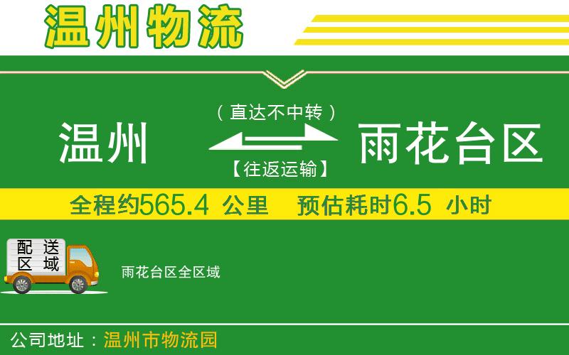 溫州到雨花臺(tái)區(qū)物流